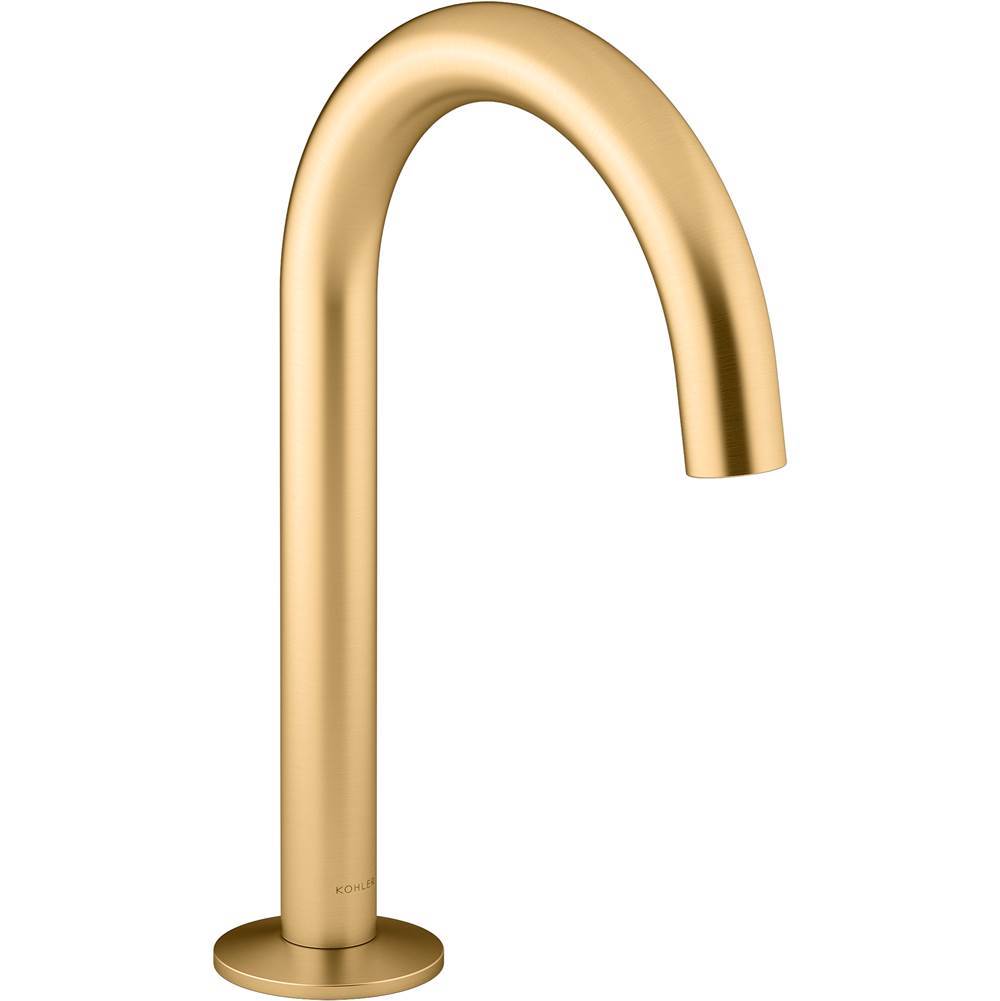 Kohler - Components Bathroom sink faucet spout with Tube design, 1.2 gpm - Vibrant Brushed Moderne Brass