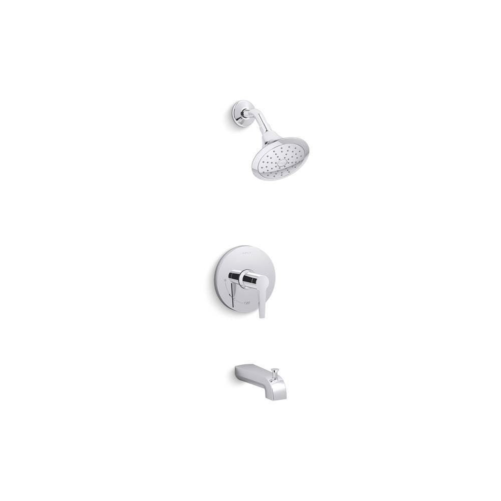 Kohler - Pitch Rite-Temp bath and shower trim kit, 2.5 gpm - Polished Chrome