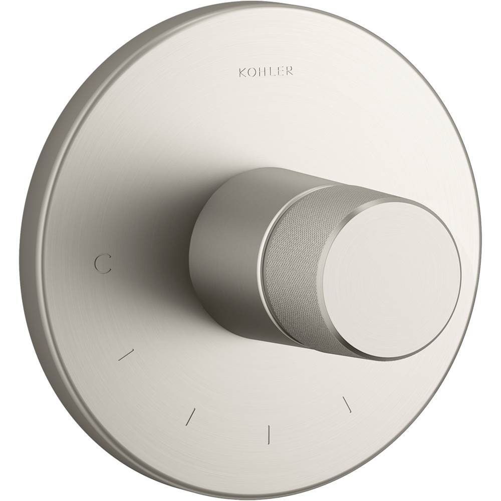 Kohler - Components MasterShower temperature control valve trim with Oyl handle - Vibrant Brushed Nickel