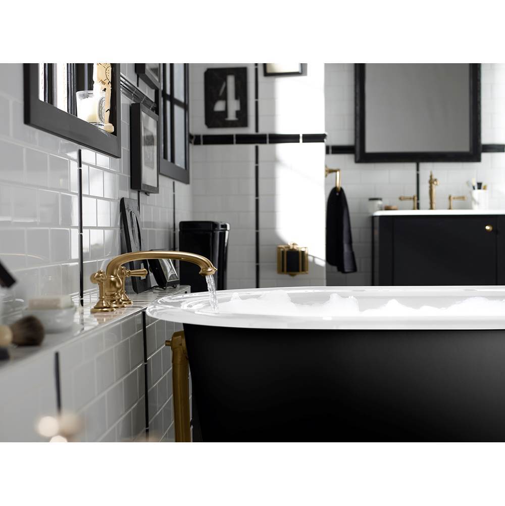 Iron Works Decorative 1-1/2'' adjustable pop-up bath drain for 5' whirlpool with tailpiece