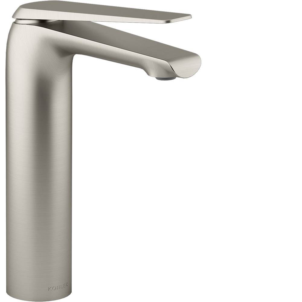 Kohler - Avid Tall single-handle bathroom sink faucet, 0.5 gpm - Vibrant Brushed Nickel