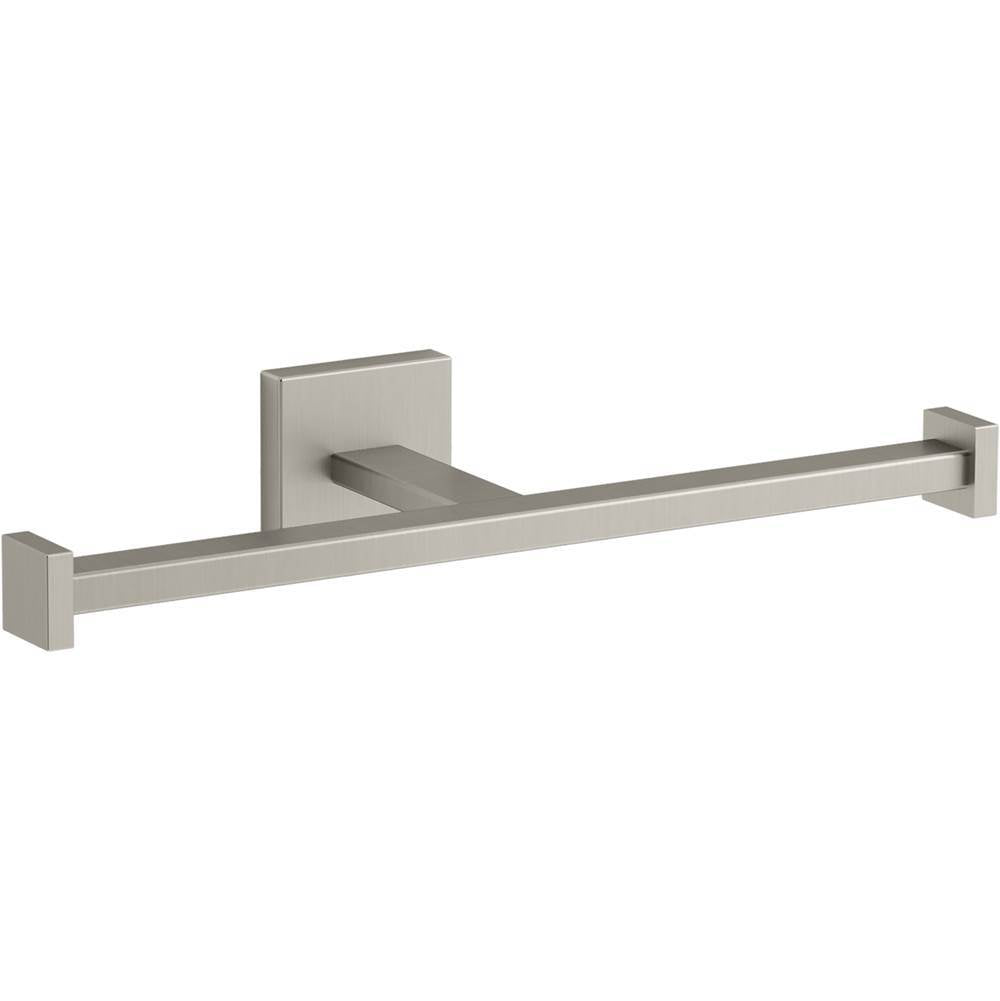 Kohler - Square Double toilet paper holder - Vibrant Brushed Nickel
