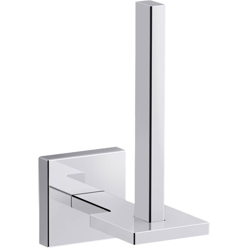 Kohler - Square Vertical toilet paper holder - Polished Chrome