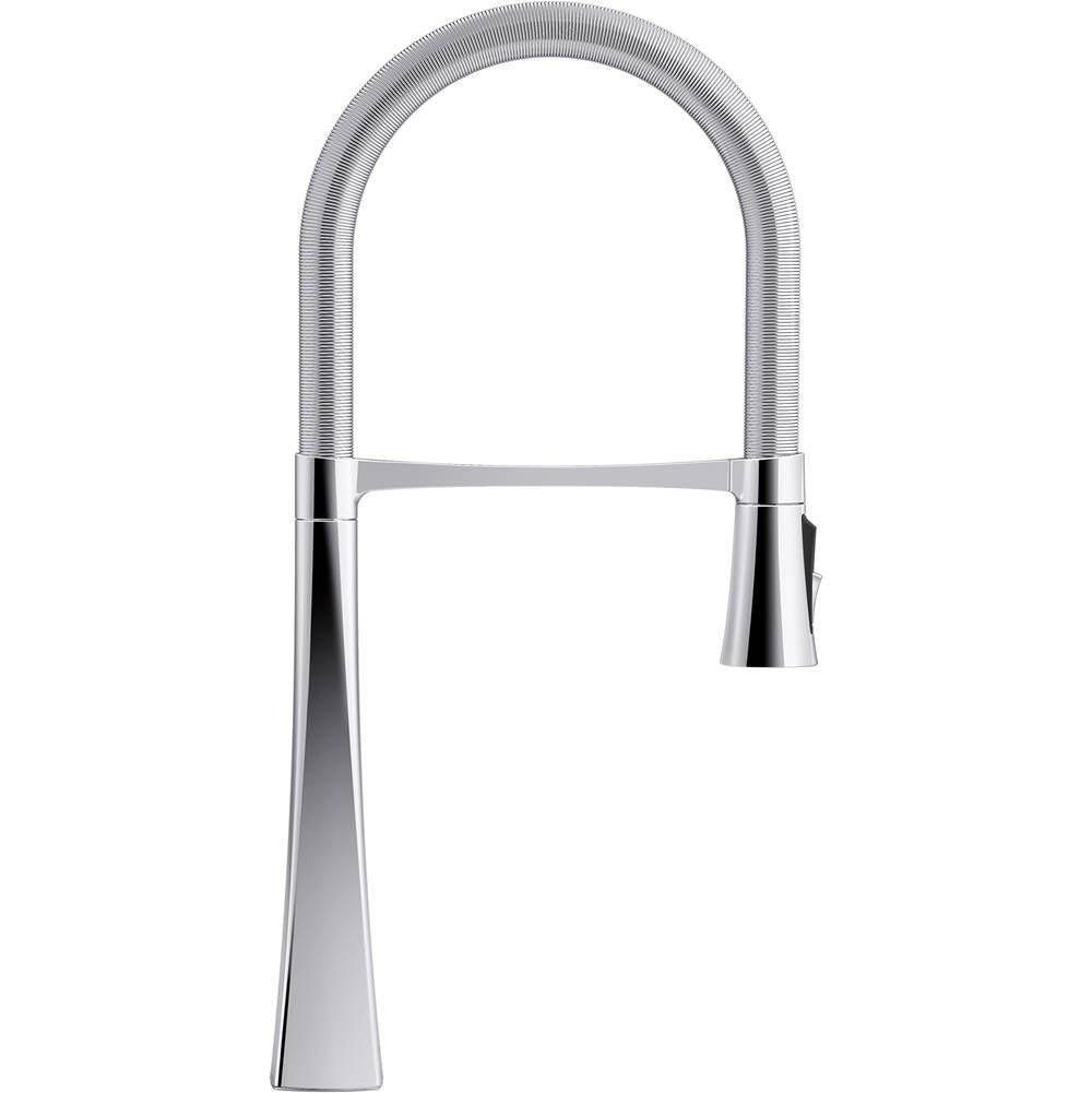 Graze Semi-professional kitchen sink faucet with three-function sprayhead
