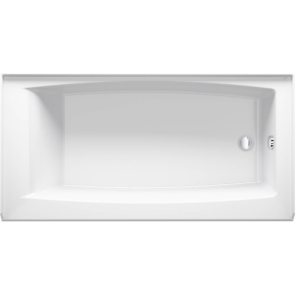 Entity 60'' x 30'' alcove bath right drain