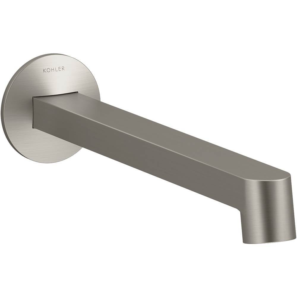 Kohler - Components Wall-mount bathroom sink faucet spout with Row design, 1.2 gpm - Vibrant Brushed Nickel