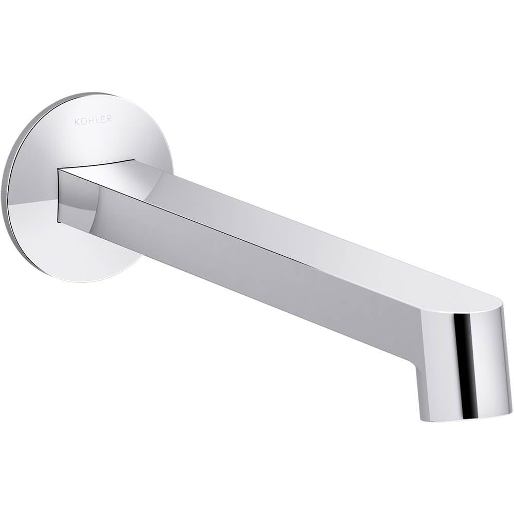 Kohler - Components Wall-mount bathroom sink faucet spout with Row design, 1.2 gpm - Polished Chrome