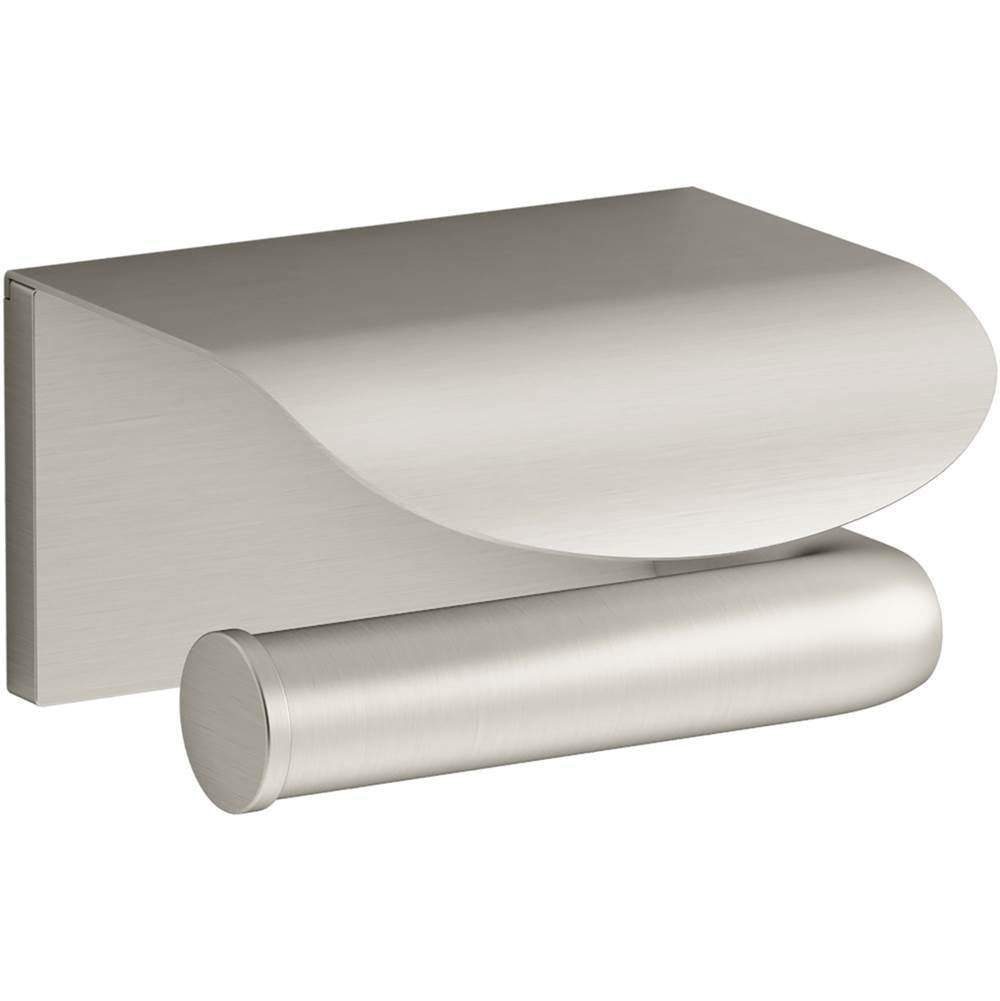 Kohler - Avid Covered toilet paper holder - Vibrant Brushed Nickel
