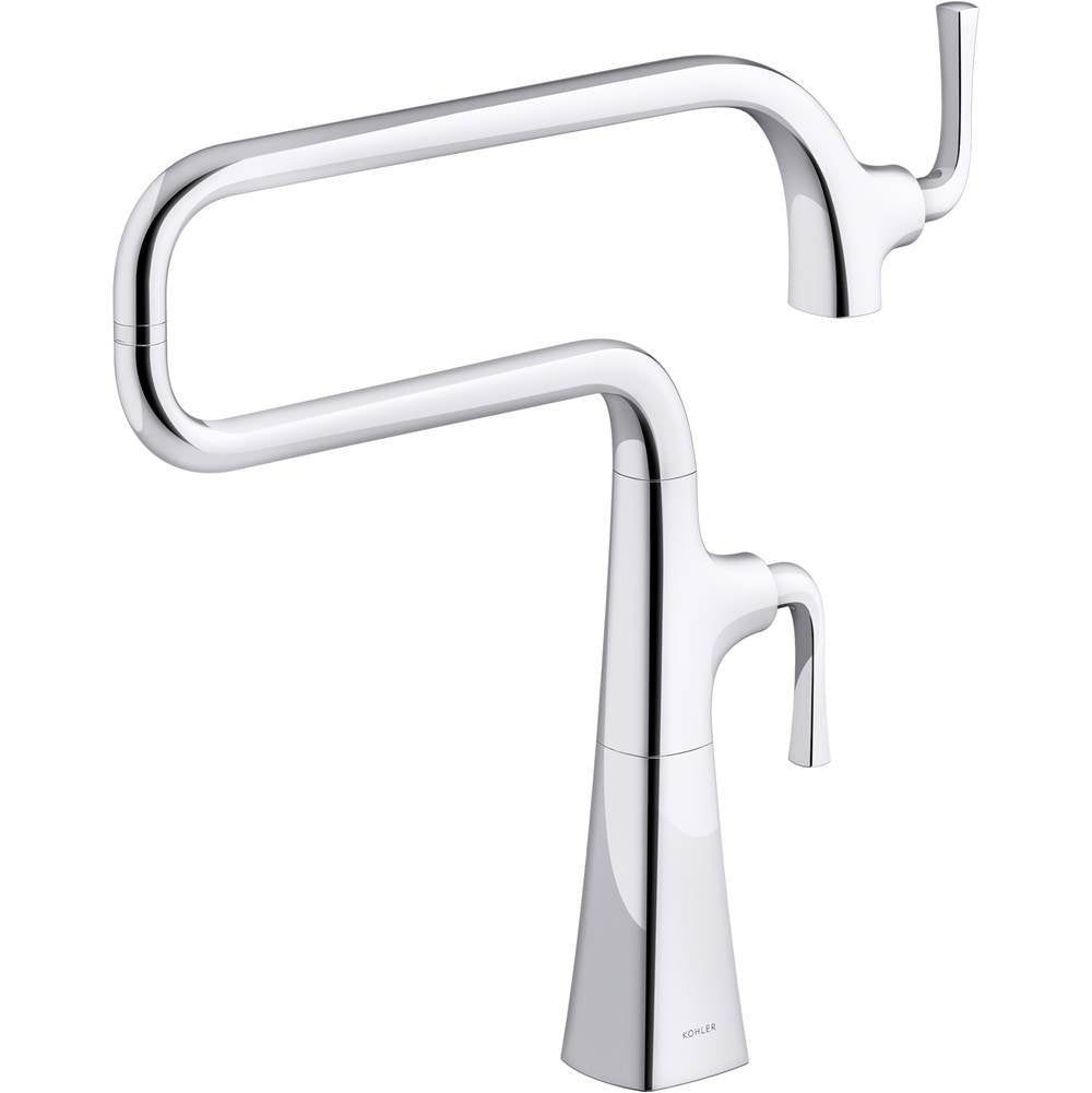 Kohler - Graze Deck-mount pot filler - Polished Chrome