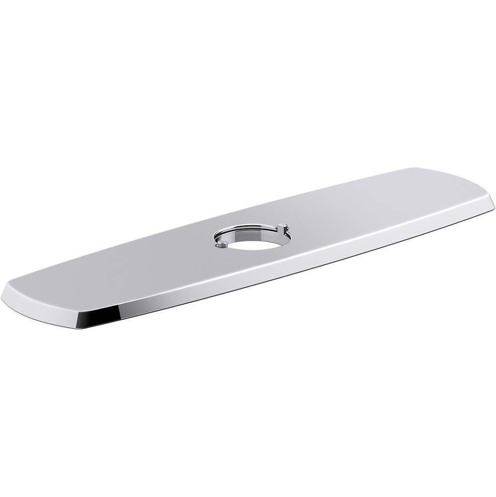 Kohler - Graze Three-hole kitchen faucet escutcheon - Polished Chrome