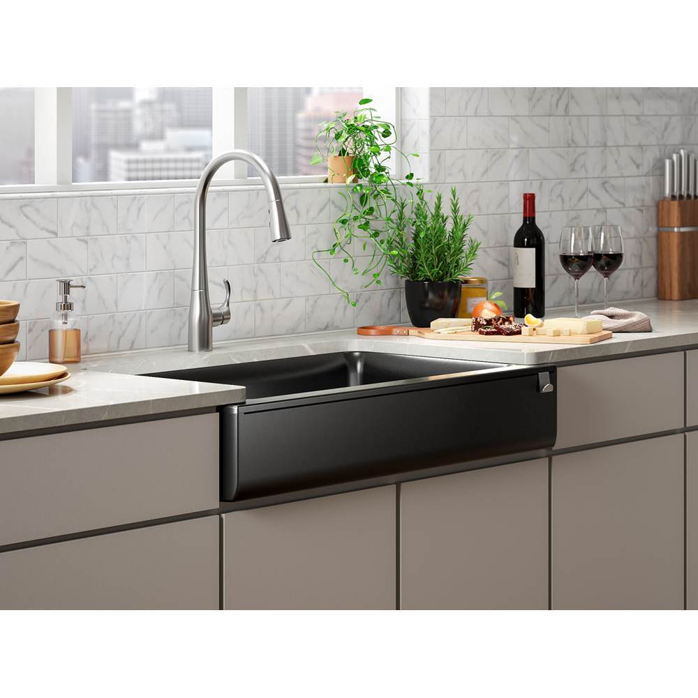 Cairn Undermount single-bowl farmhouse kitchen sink