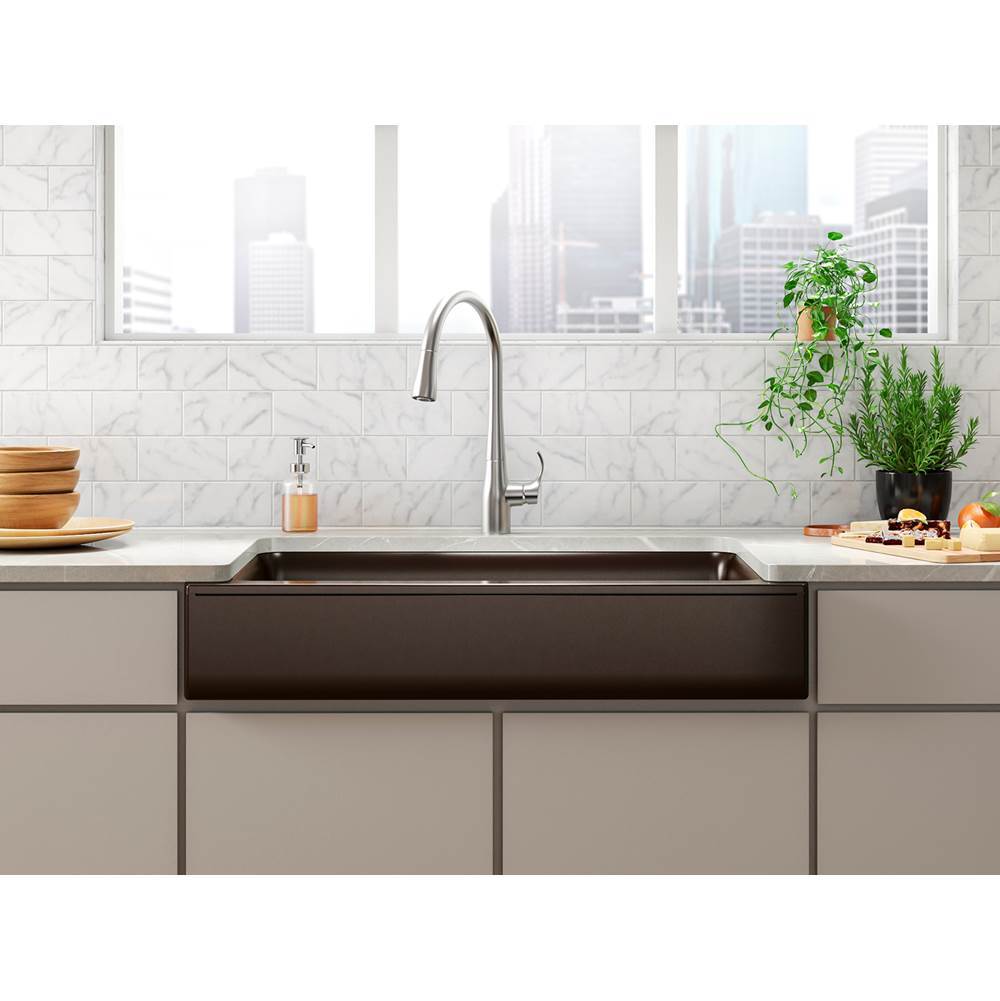 Cairn Undermount single-bowl farmhouse kitchen sink