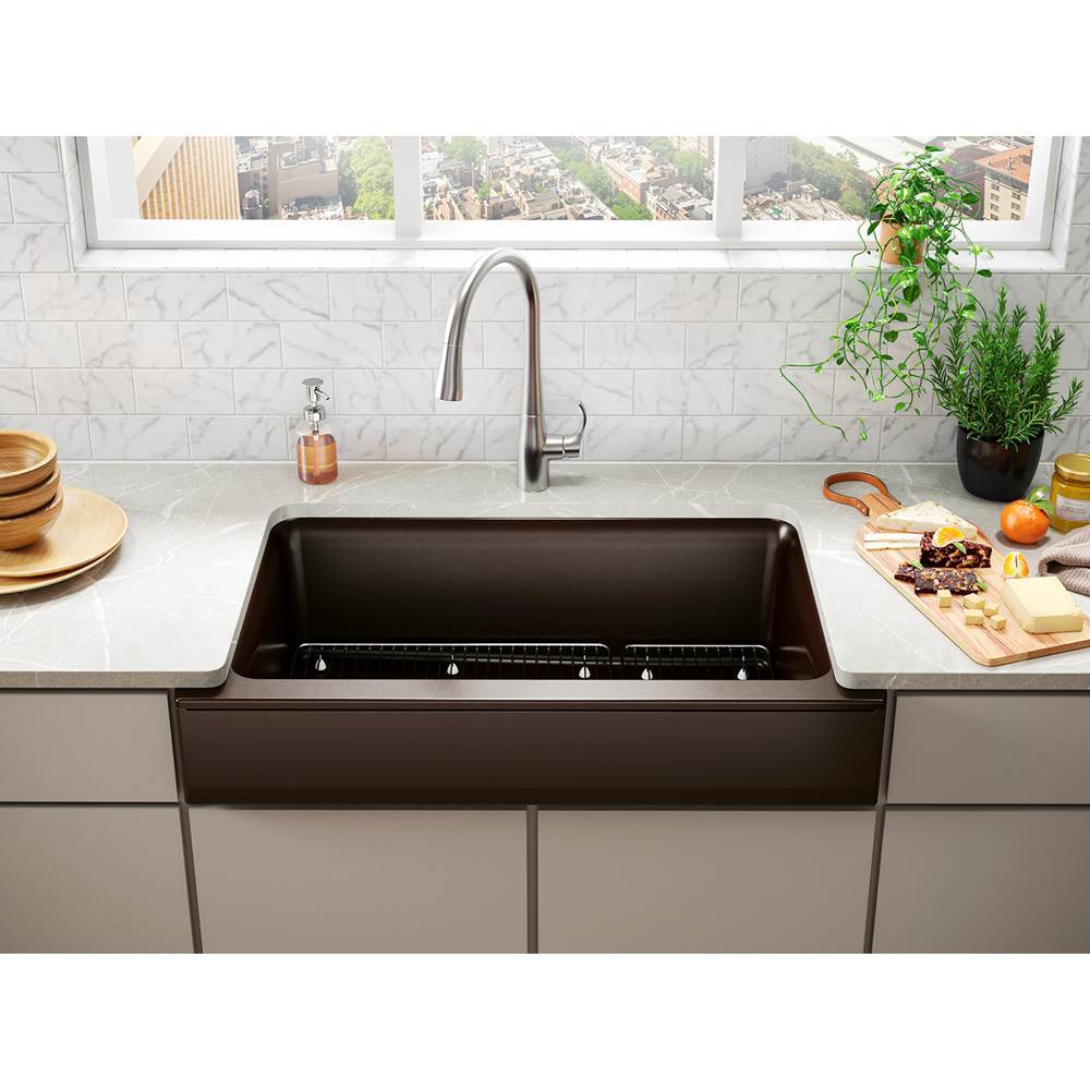 Cairn Undermount single-bowl farmhouse kitchen sink