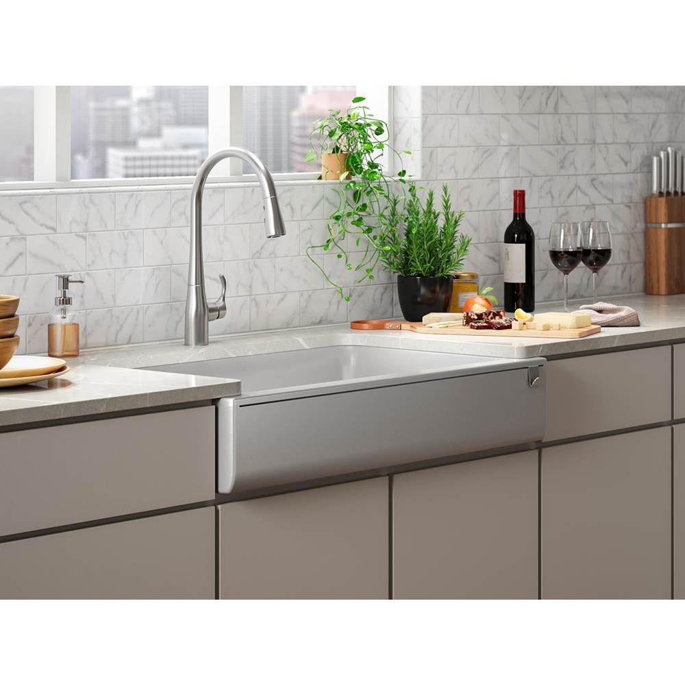 Cairn Undermount single-bowl farmhouse kitchen sink