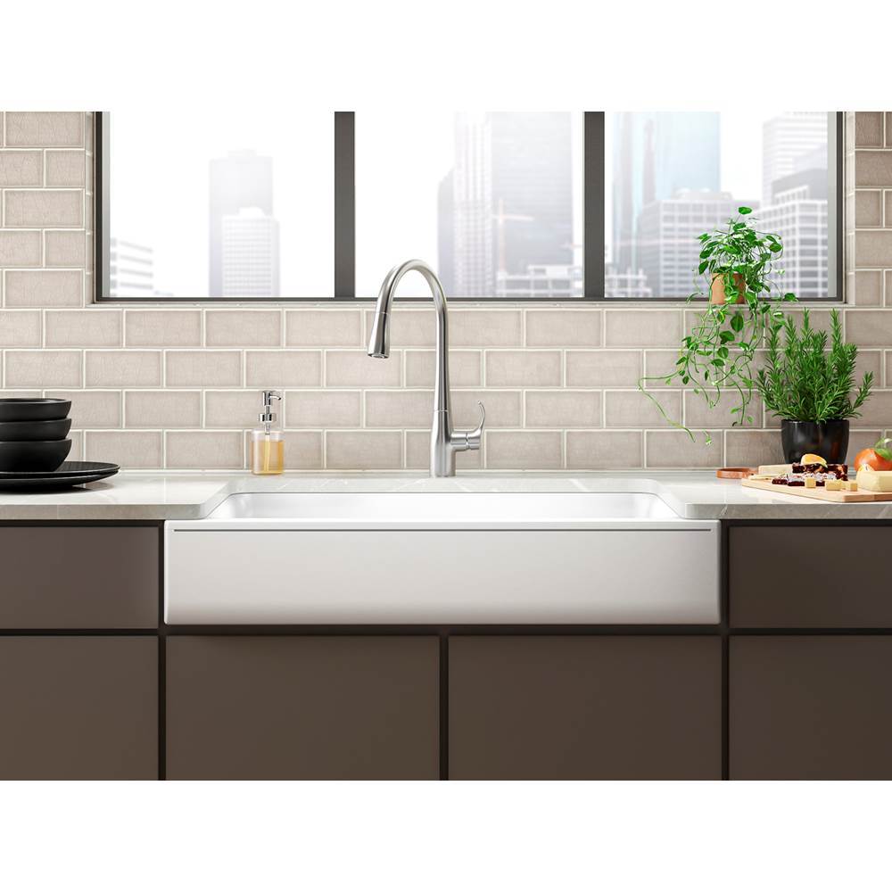 Cairn Undermount single-bowl farmhouse kitchen sink