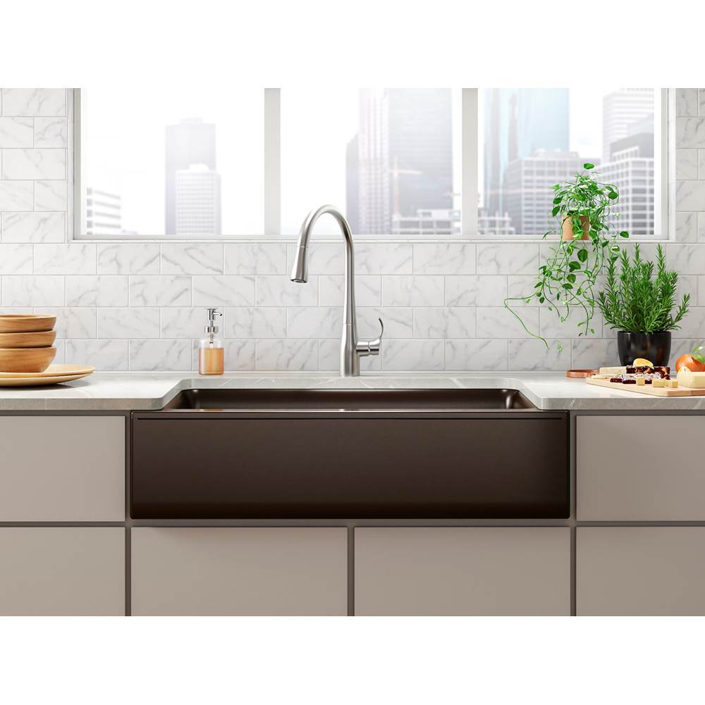 Cairn 34'' undermount single-bowl farmhouse kitchen sink