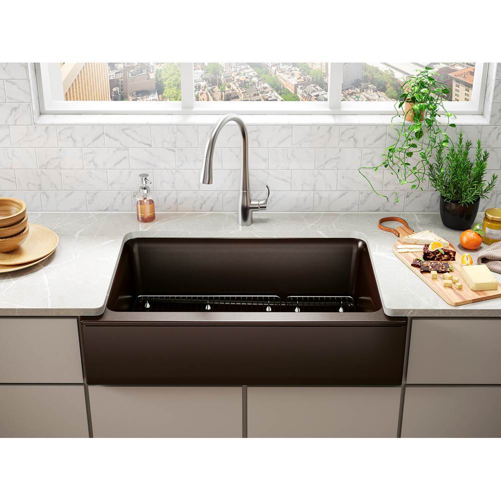 Cairn 34'' undermount single-bowl farmhouse kitchen sink