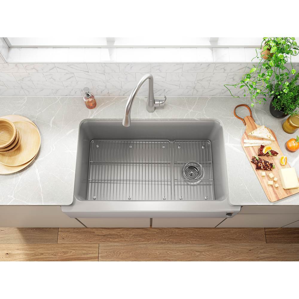 Cairn 34'' undermount single-bowl farmhouse kitchen sink