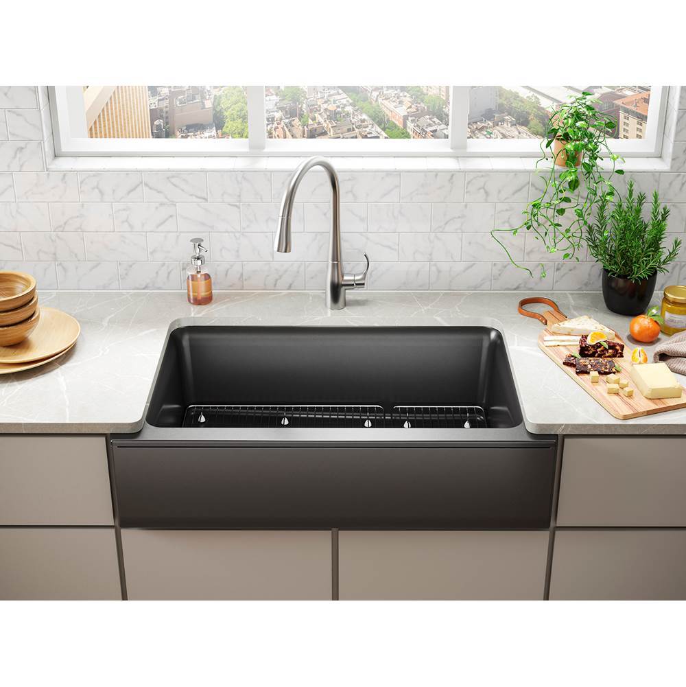 Cairn 34'' undermount single-bowl farmhouse kitchen sink