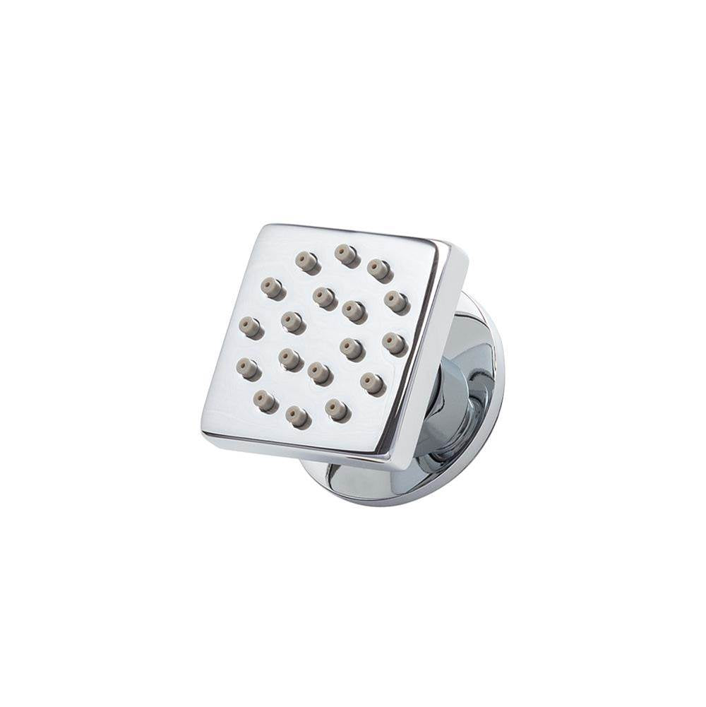 Lacava - Wall-mount square body spray, one jet. W: 1-7/8'' - Polished Nickel