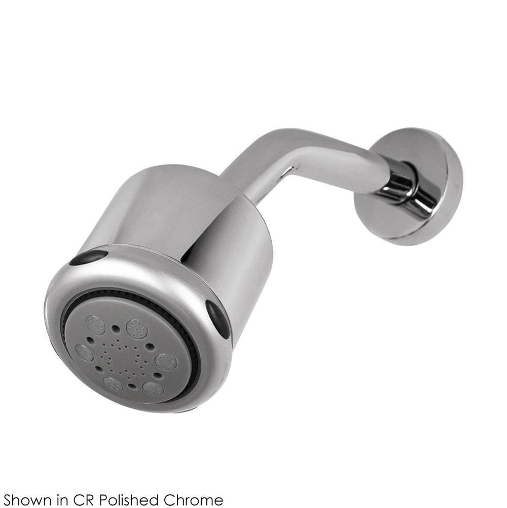 Lacava - Wall-mount tilting round shower head, three jets. Arm and flange sold separately - Polished Chrome
