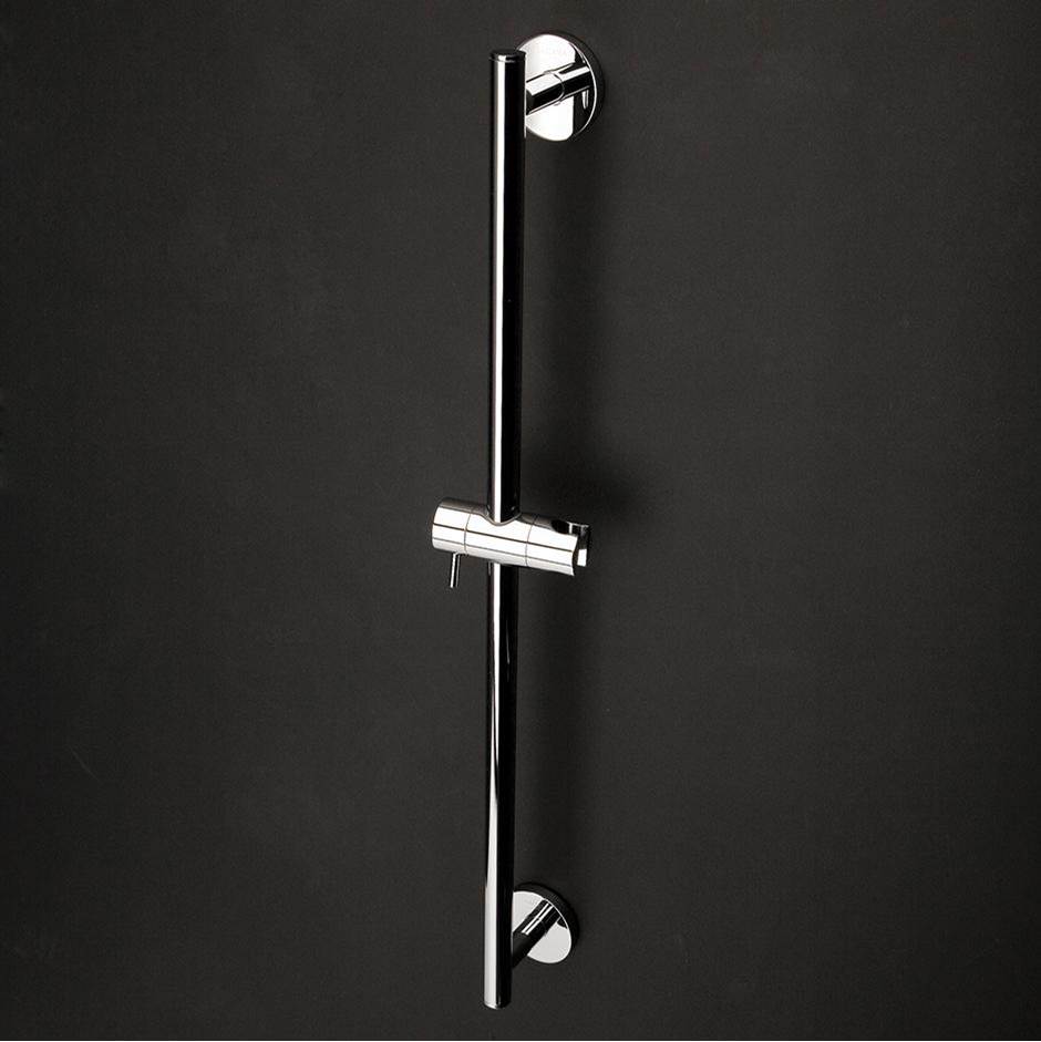 Lacava - Wall-mount round rail with hook for hand-held shower head - Polished Nickel