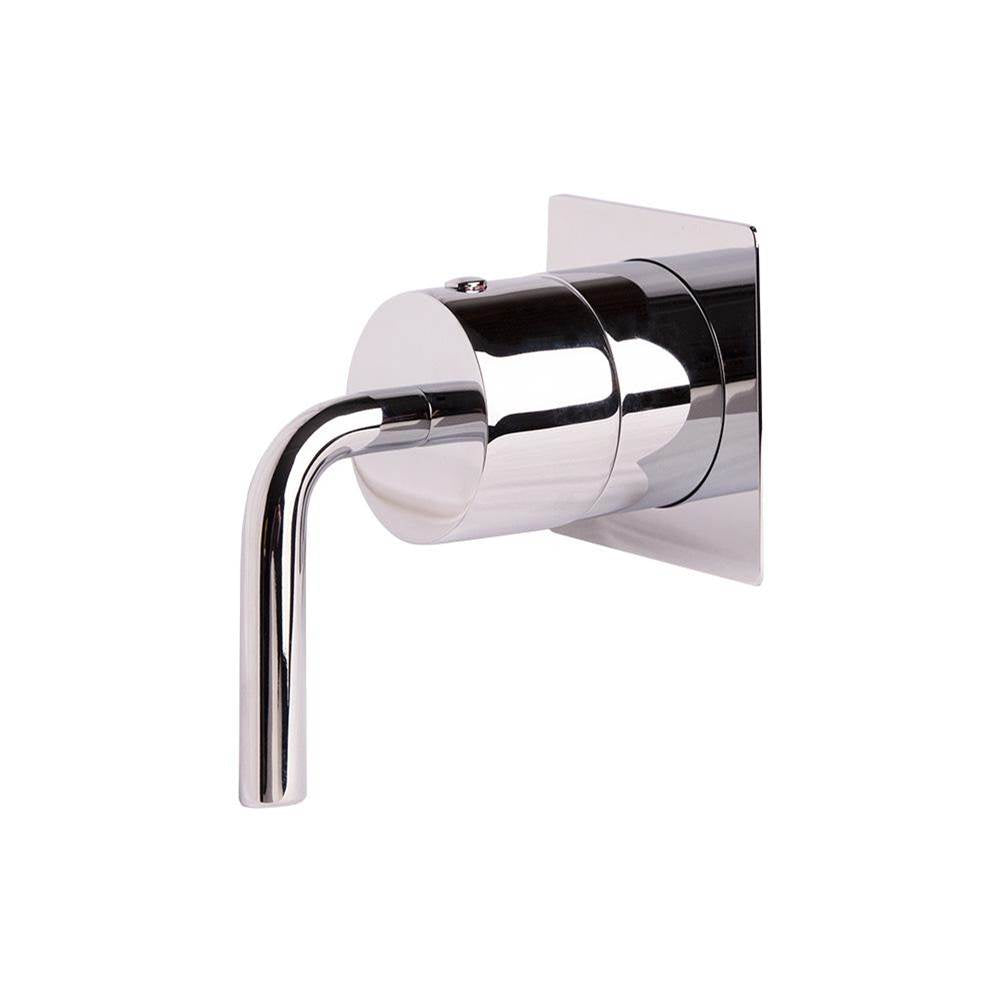 Lacava - TRIM ONLY - 2-way diverter, flow rate 10 GPM (43.5 PSI), square backplate - Polished Nickel