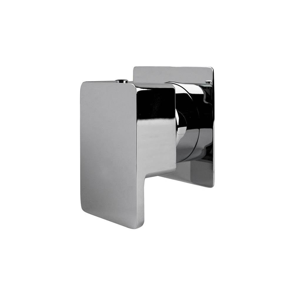 Lacava - TRIM ONLY - 2-Way diverter valve GPM 10 (43.5 PSI) with square back plate and lever handle - Polished Nickel