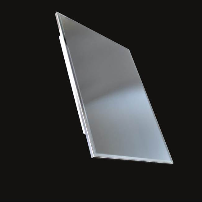 Lacava - Wall- mount beveled mirror with chrome edges and LED lights. W; 23'', H: 34'', D: 1''. - Polished Chrome