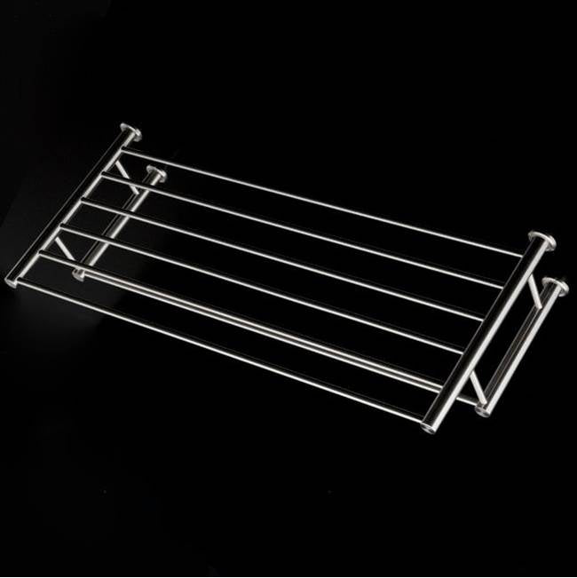 Lacava - Wall-mount towel shelf with a towel bar made of stainless steel.W: 19 5/8'' D: 8 7/8''H: 4 3/8'' - Powder Coated Brass