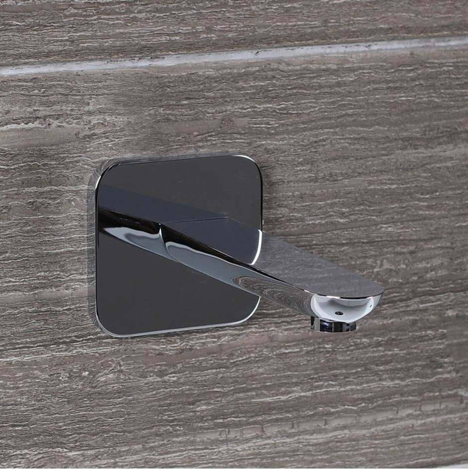 Lacava - Wall-mount spout for a bathtub. Mixer sold separately. SPOUT: 6 1/2'', W: 3'', H: 2 1/8''. - Brushed Nickel