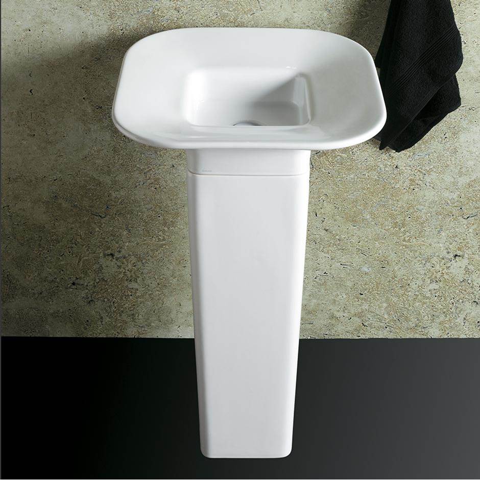 Lacava - Porcelain pedestal for Bathroom Sink #8055, 9'' x 9'', 27 3/8''h - White