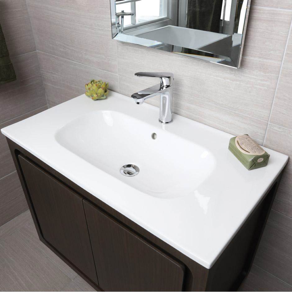 Lacava - Vanity top porcelain Bathroom Sink with overflow W: 32 1/4'' - White