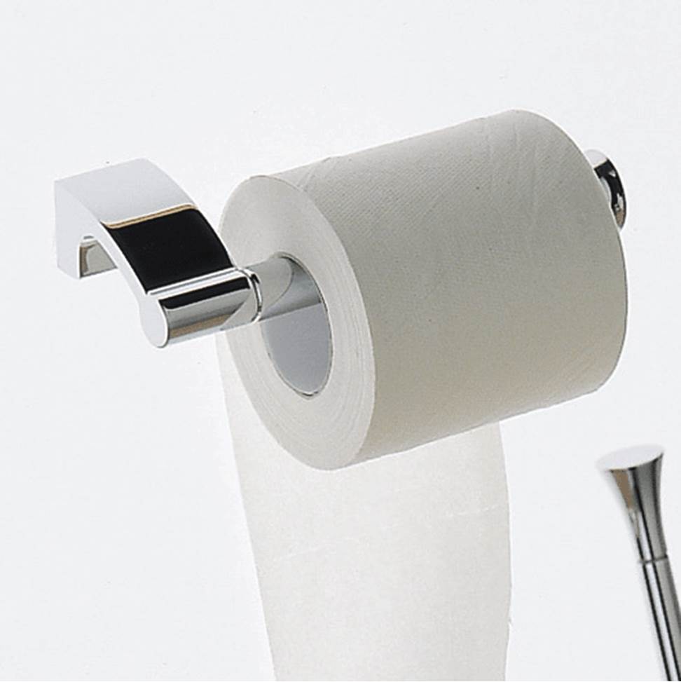 Lacava - Wall-mount toilet paper holder made of chrome plated brass. W: 6 7/8'' - Polished Chrome