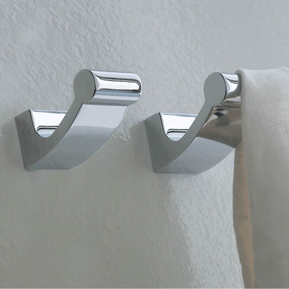 Lacava - Wall-mount robe hook made of chrome plated brass. - Polished Chrome