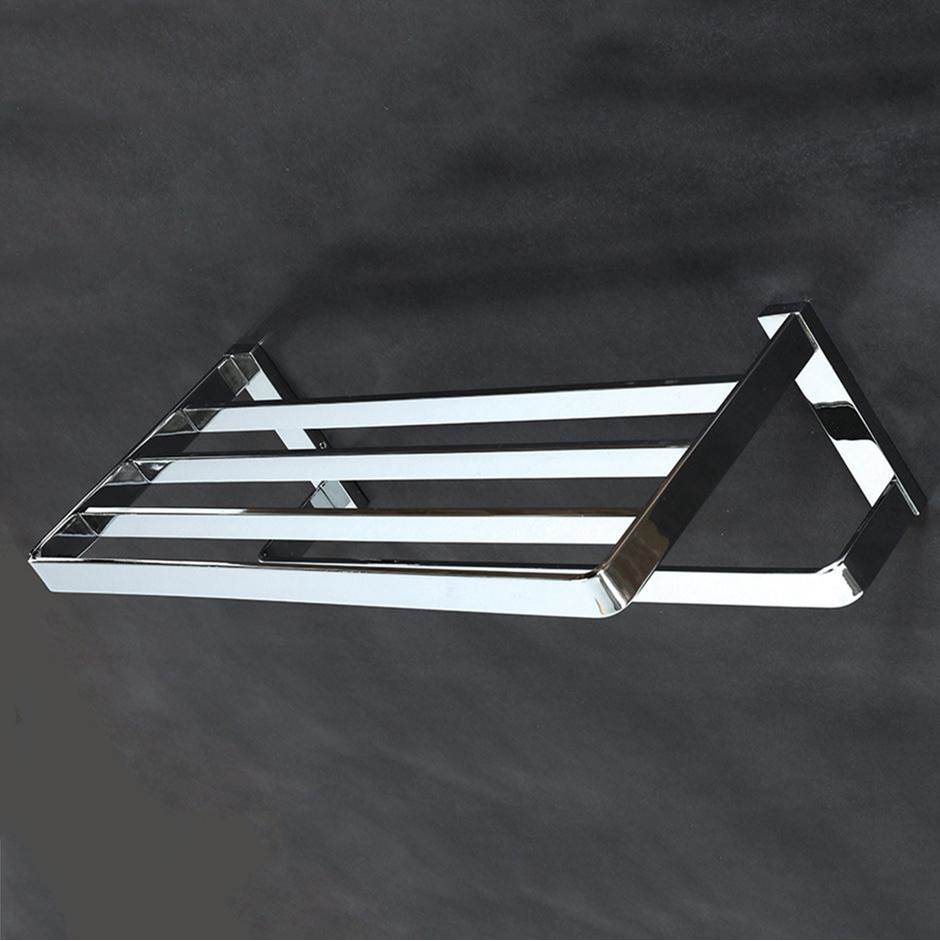 Lacava - Wall-mount towel rack with a towel bar, made of chrome plated brass. W: 19 3/4'', D: 8 1/4'', H: 5 1/4''. - Matte Black