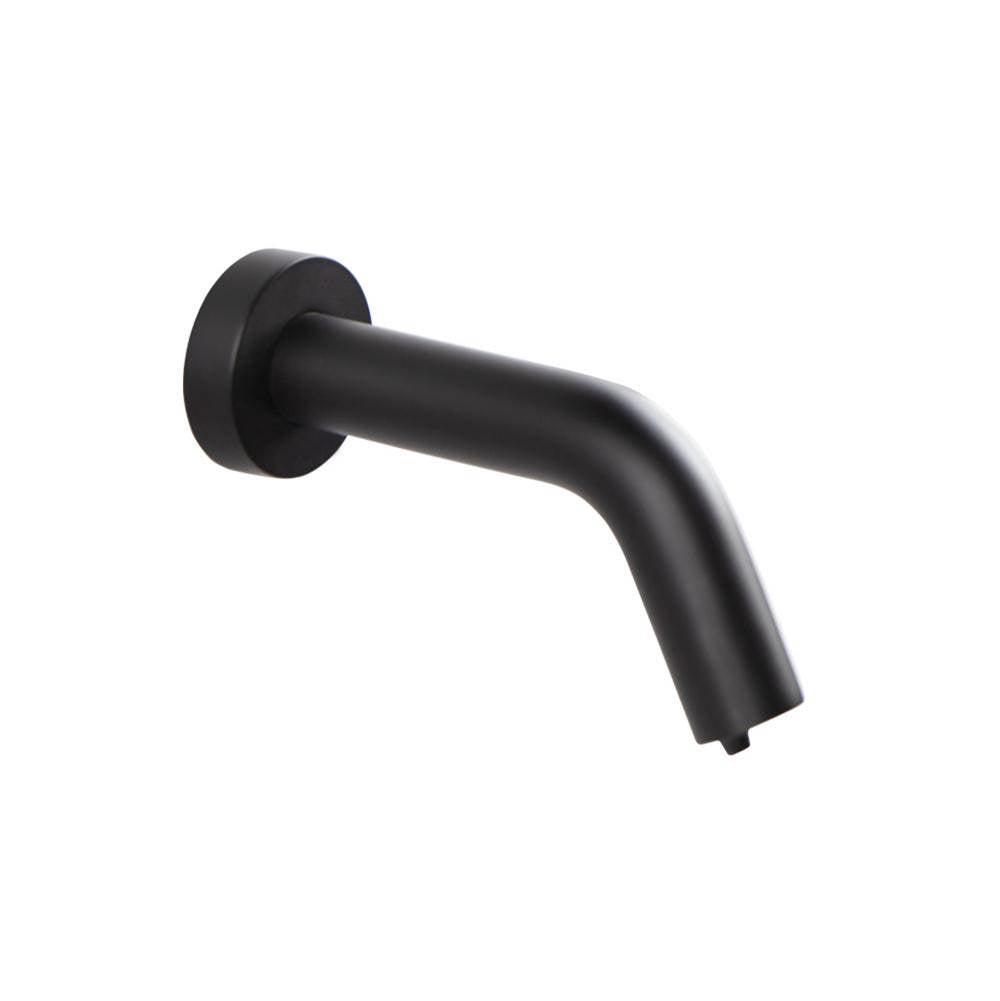 Lacava - Wall-mount electronic touch-free soap dispenser with round spout, and bottle kit. - Titanium