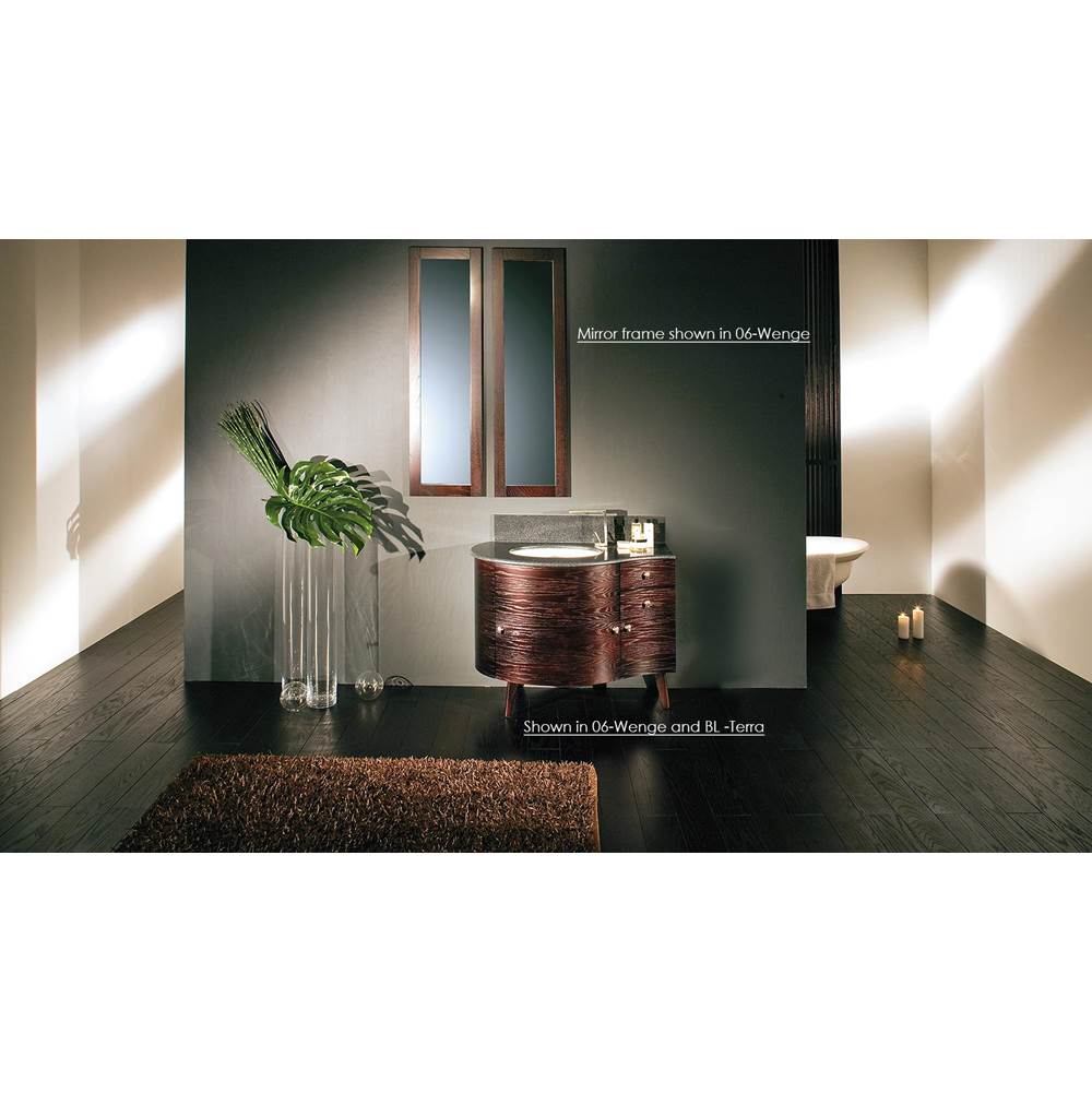 Lacava - Free-standing wood base with three drawers and one door, washbasin on the left, 42''W, 21 1/2''D, 31 1/2''H - White Oak