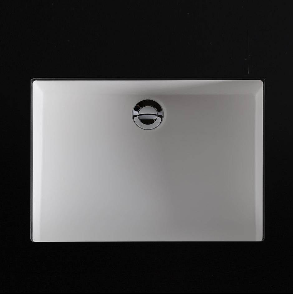 Lacava - Under-counter Bathroom Sink made of solid surface with an overflow. W: 23 1/2'', D: 15'', H:5 3/4'' - Matte Black