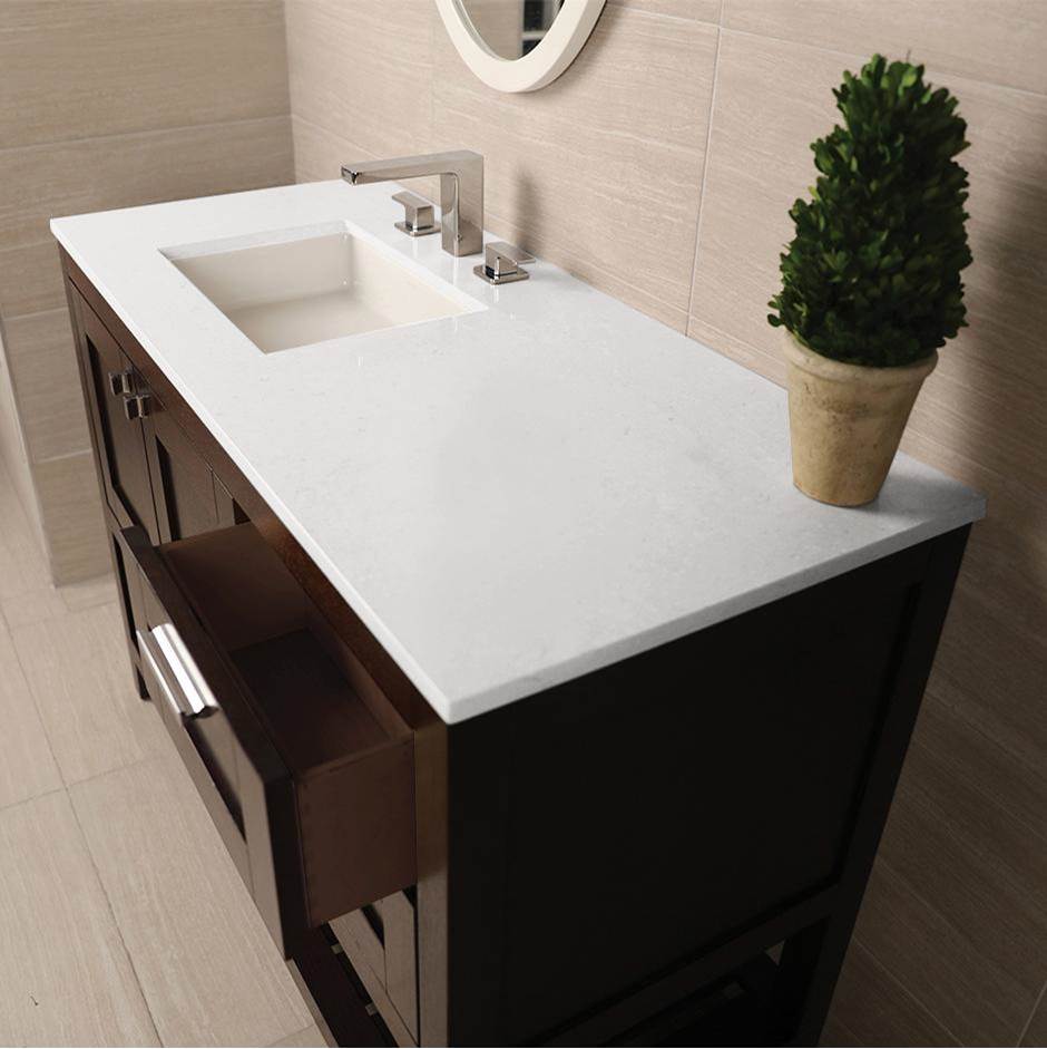 Lacava - Countertop for vanity STL-F-48L & STL-W-48L, with a cut-out for Bathroom Sink 5452UN. W: 48'', D: 21'', H: 3/4''. - Lava