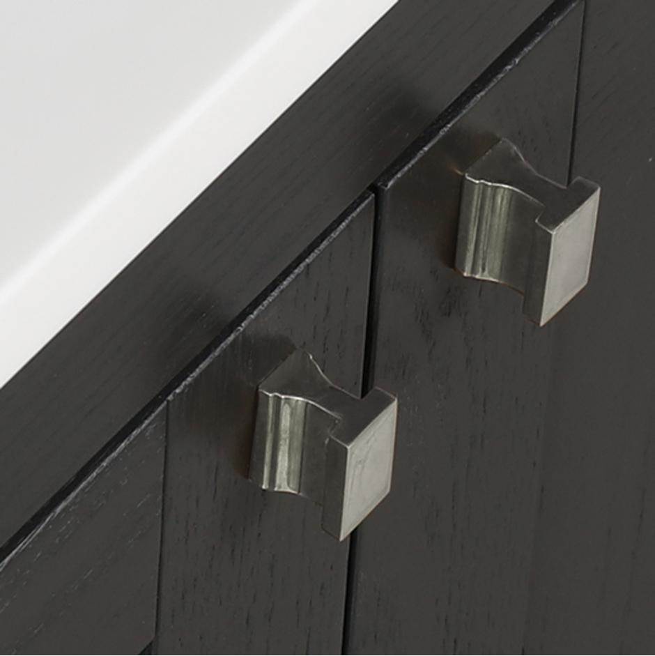 Lacava - Door or drawer pull . W: 1'', H: 5/8''. - Brushed Nickel