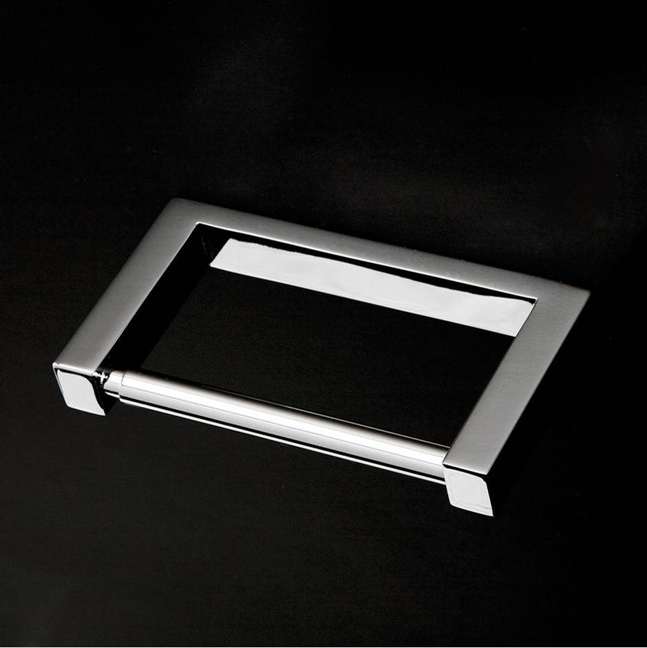 Lacava - Wall-mount toilet paper holder made of chrome plated brass. W: 5 7/8'', D: 3 1/8'', H: 3/4''. - Polished Nickel