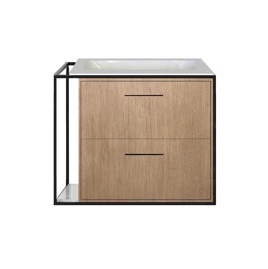Lacava - Solid surface countertop for wall-mount under-counter vanityLIN-UN-24R. - Matte White