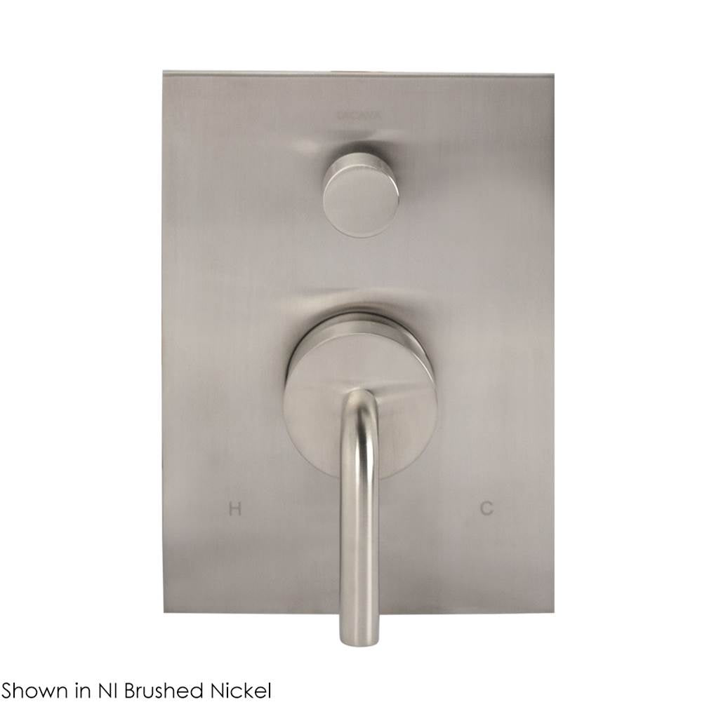 TRIM ONLY - Balanced Mixer with 2-way diverter with curved lever handle and square backplate - Flow rate: 4.0 GPM (43.5 PSI)