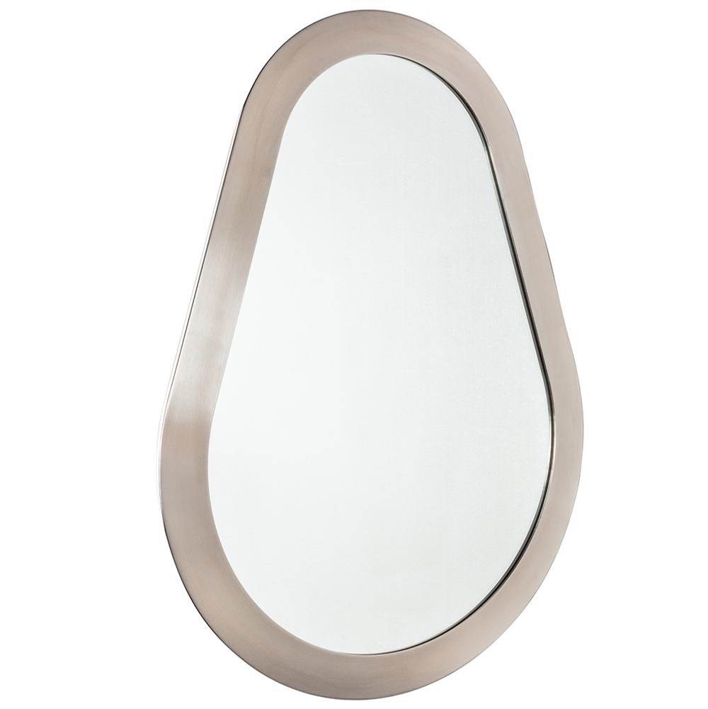 Lacava - Wall hung mirror with metal frame surround. Add on ACC4 LED lighting available. Can be mounted in multiple orientations. - Matte White