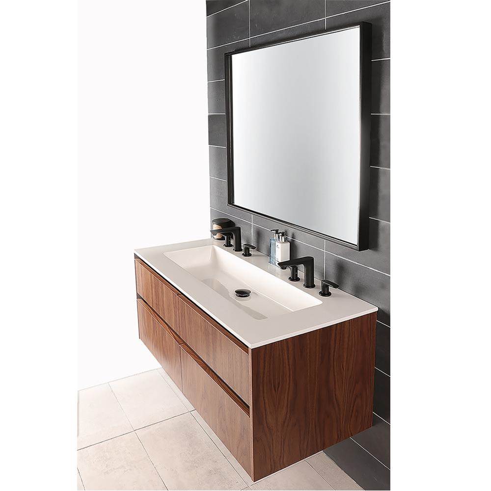 Lacava - Wall-mount under-counter vanity with two drawers and plumbing notch in back. - Ash Gray