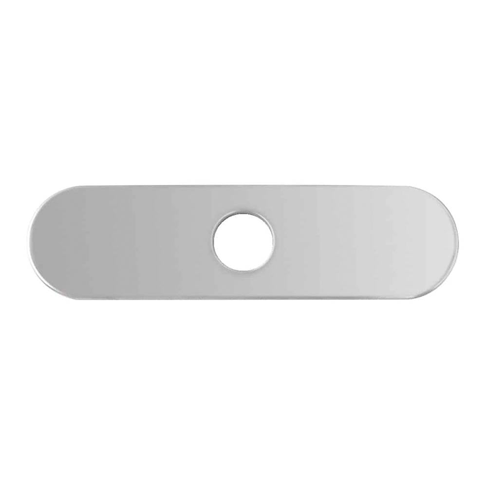 Lenova - Solid 304 Stainless Steel Single Hole Faucet Cover Plate in Stainless Steel Finish - Satin Stainless Steel