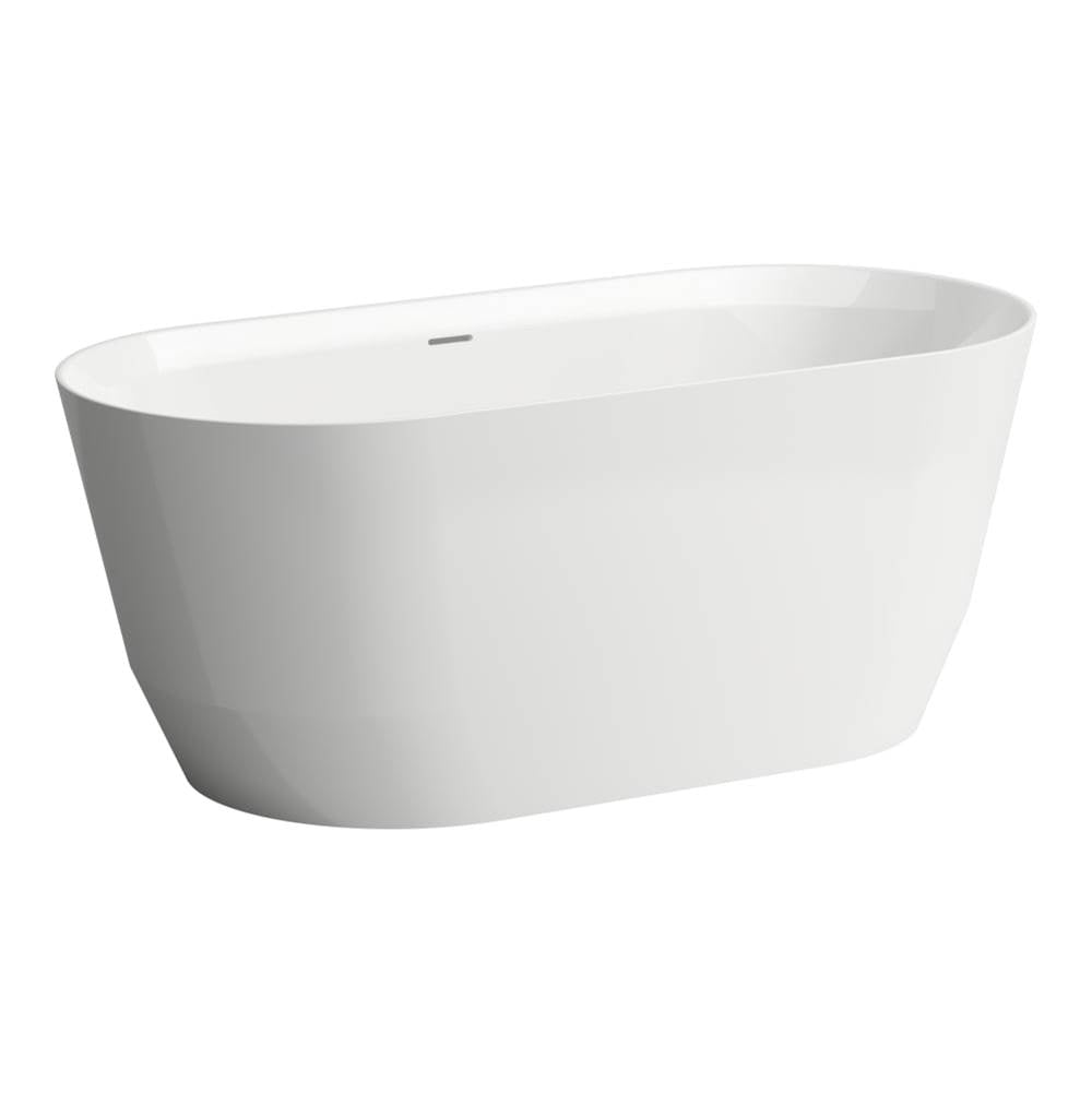 Laufen - Freestanding Bathtub, Marbond Material Glossy Finish - Outside Black Matte,Inside White Glossy