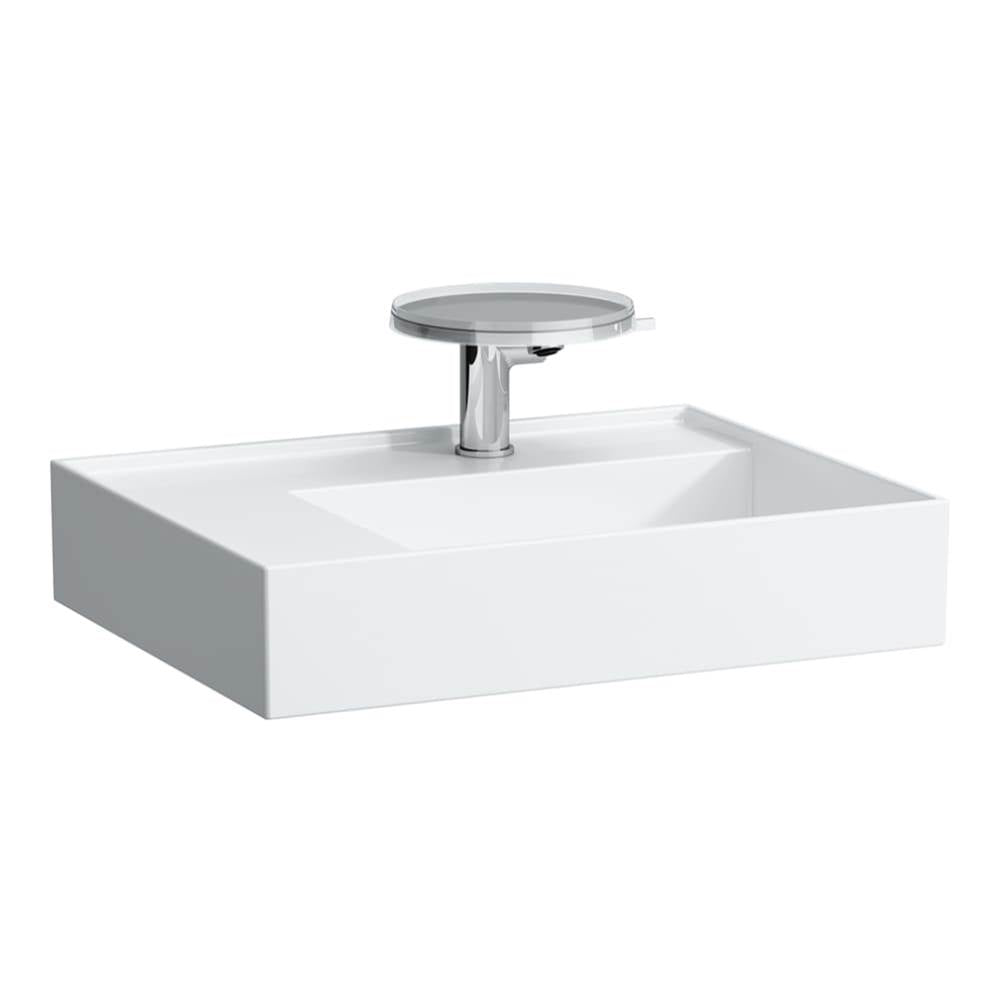 Laufen - Washbasin, shelf left, with concealed outlet, ground bottom - Matte Gray