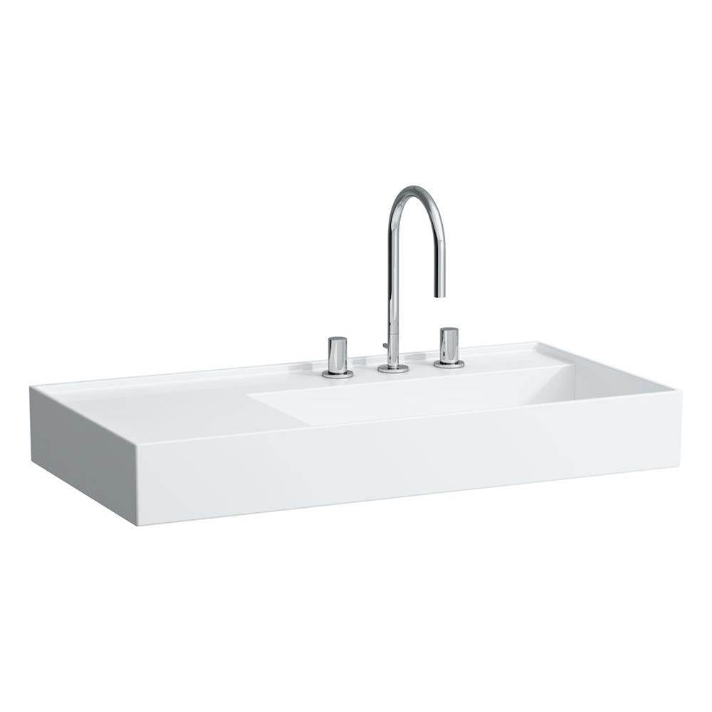 Laufen - Washbasin, shelf left, with concealed outlet, w/o overflow - Always Open Drain, wall mounted